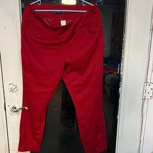 New York & Company Striking Red Pants